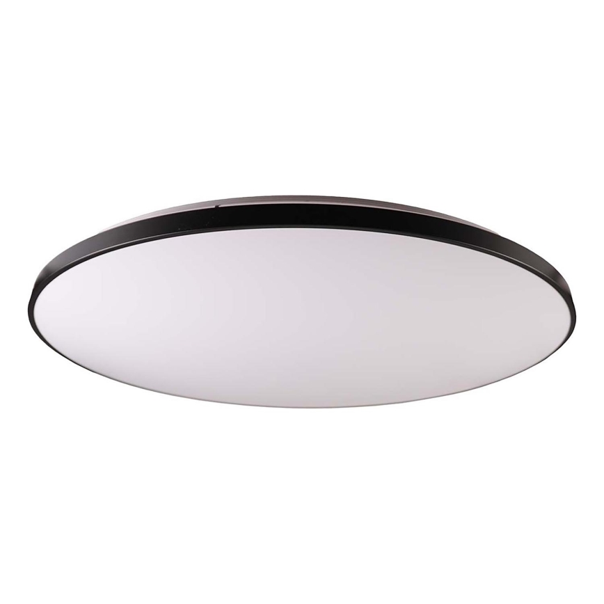 LED Pritemdomas lubinis šviestuvas KERN LED/80W/230V 3000-6000K diametras 80 cm juoda + nuotolinio valdymo pultas