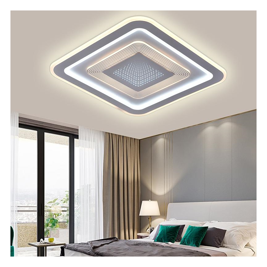 LED Pritemdomas lubinis šviestuvas LED/105W/230V 3000-6500K + nuotolinio valdymo pultas