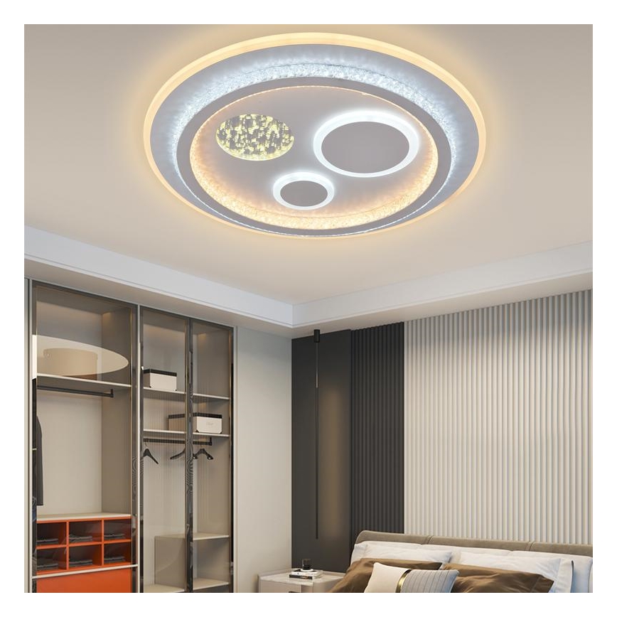 LED Pritemdomas lubinis šviestuvas LED/110W/230V 3000-6500K + nuotolinio valdymo pultas