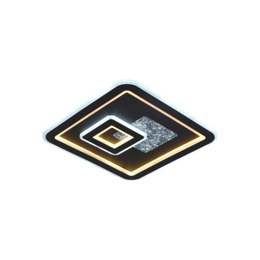 LED Pritemdomas lubinis šviestuvas LED/110W/230V 3000-6500K juoda + nuotolinio valdymo pultas