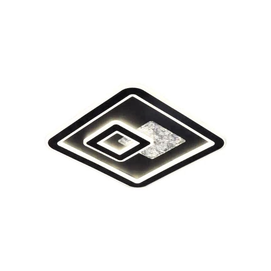 LED Pritemdomas lubinis šviestuvas LED/110W/230V 3000-6500K juoda + nuotolinio valdymo pultas