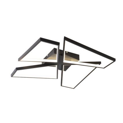 LED Pritemdomas lubinis šviestuvas LED/115W/230V 3000-6500K juoda + nuotolinio valdymo pultas