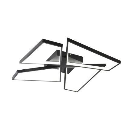 LED Pritemdomas lubinis šviestuvas LED/115W/230V 3000-6500K juoda + nuotolinio valdymo pultas