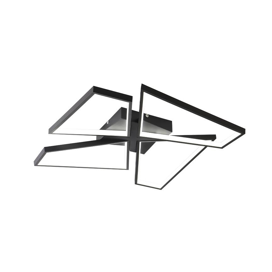 LED Pritemdomas lubinis šviestuvas LED/115W/230V 3000-6500K juoda + nuotolinio valdymo pultas