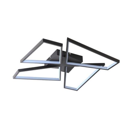 LED Pritemdomas lubinis šviestuvas LED/115W/230V 3000-6500K juoda + nuotolinio valdymo pultas