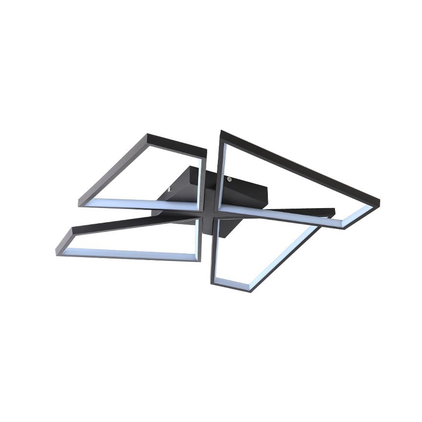 LED Pritemdomas lubinis šviestuvas LED/115W/230V 3000-6500K juoda + nuotolinio valdymo pultas