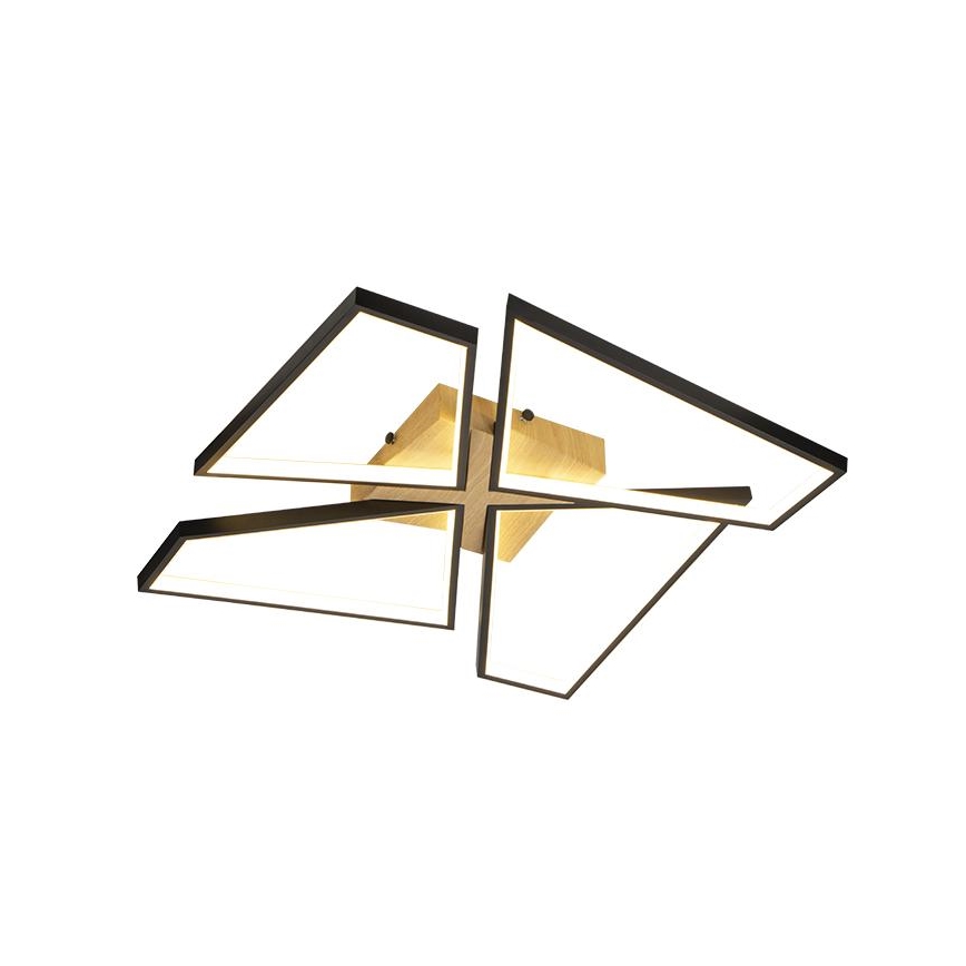 LED Pritemdomas lubinis šviestuvas LED/115W/230V 3000-6500K ruda/juoda + nuotolinio valdymo pultas