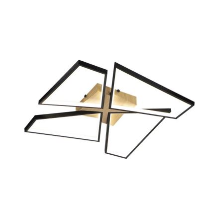 LED Pritemdomas lubinis šviestuvas LED/115W/230V 3000-6500K ruda/juoda + nuotolinio valdymo pultas