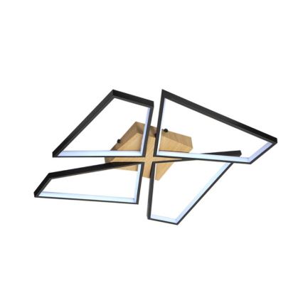 LED Pritemdomas lubinis šviestuvas LED/115W/230V 3000-6500K ruda/juoda + nuotolinio valdymo pultas