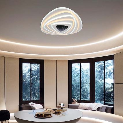 LED Pritemdomas lubinis šviestuvas LED/120W/230V 3000-6500K + nuotolinio valdymo pultas