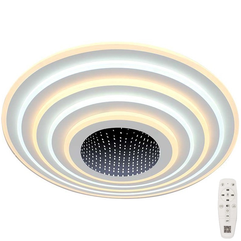 LED Pritemdomas lubinis šviestuvas LED/125W/230V 3000-6500K + nuotolinio valdymo pultas