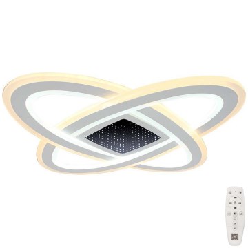 LED Pritemdomas lubinis šviestuvas LED/130W/230V 3000-6500K + nuotolinio valdymo pultas