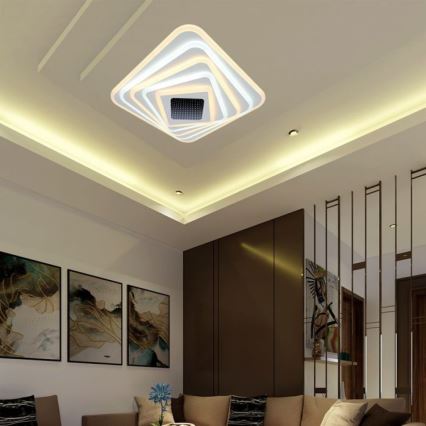 LED Pritemdomas lubinis šviestuvas LED/150W/230V 3000-6500K + nuotolinio valdymo pultas