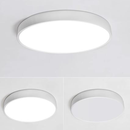 LED Pritemdomas lubinis šviestuvas LED/40W/230V 3000-6500K diametras 40 cm balta + nuotolinio valdymo pultas