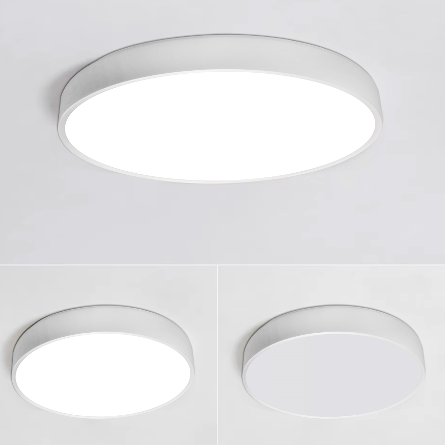 LED Pritemdomas lubinis šviestuvas LED/40W/230V 3000-6500K diametras 40 cm balta + nuotolinio valdymo pultas