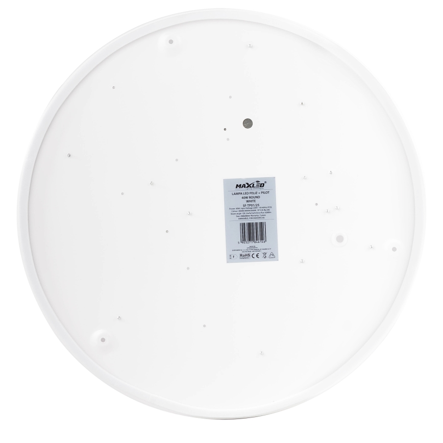 LED Pritemdomas lubinis šviestuvas LED/40W/230V 3000-6500K diametras 40 cm balta + nuotolinio valdymo pultas