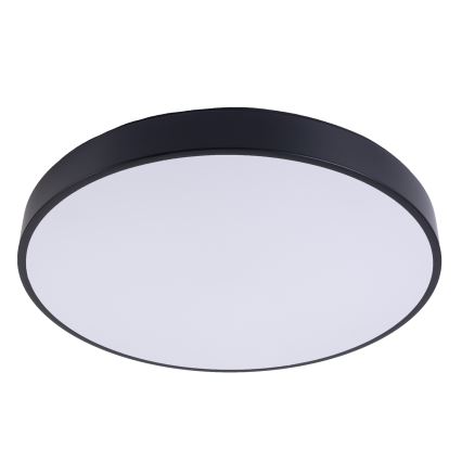 LED Pritemdomas lubinis šviestuvas LED/40W/230V 3000-6500K diametras 40 cm juoda + nuotolinio valdymo pultas