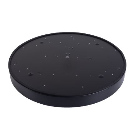 LED Pritemdomas lubinis šviestuvas LED/40W/230V 3000-6500K diametras 40 cm juoda + nuotolinio valdymo pultas