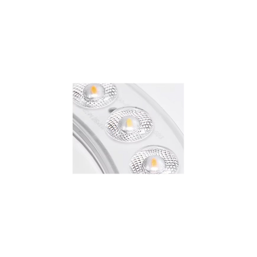 LED Pritemdomas lubinis šviestuvas LED/40W/230V 3000-6500K diametras 40 cm juoda + nuotolinio valdymo pultas