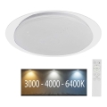 LED Pritemdomas lubinis šviestuvas LED/40W/230V 3000K/4000K/6500K diametras 46,5 cm + nuotolinio valdymo pultas