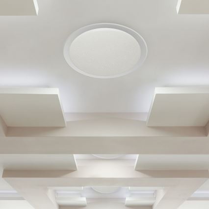 LED Pritemdomas lubinis šviestuvas LED/40W/230V 3000K/4000K/6500K diametras 56,5 cm + nuotolinio valdymo pultas
