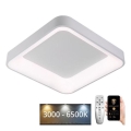 LED Pritemdomas lubinis šviestuvas LED/45W/230V 3000-6500K balta + nuotolinio valdymo pultas