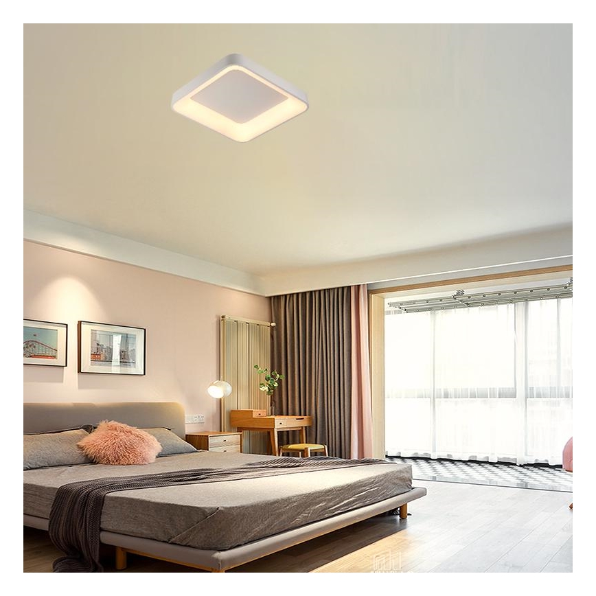 LED Pritemdomas lubinis šviestuvas LED/45W/230V 3000-6500K balta + nuotolinio valdymo pultas