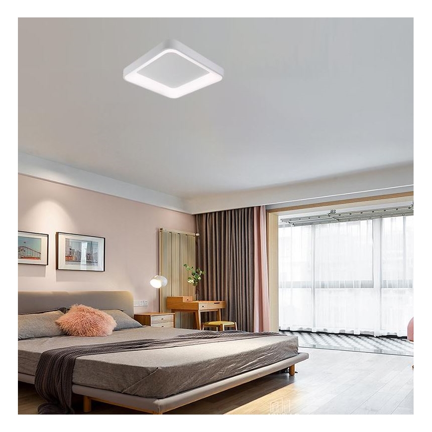 LED Pritemdomas lubinis šviestuvas LED/45W/230V 3000-6500K balta + nuotolinio valdymo pultas