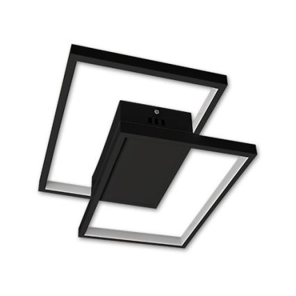 LED Pritemdomas lubinis šviestuvas LED/45W/230V 3000-6500K juoda + nuotolinio valdymo pultas