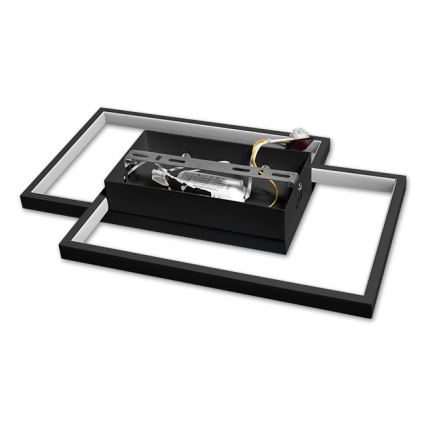 LED Pritemdomas lubinis šviestuvas LED/45W/230V 3000-6500K juoda + nuotolinio valdymo pultas