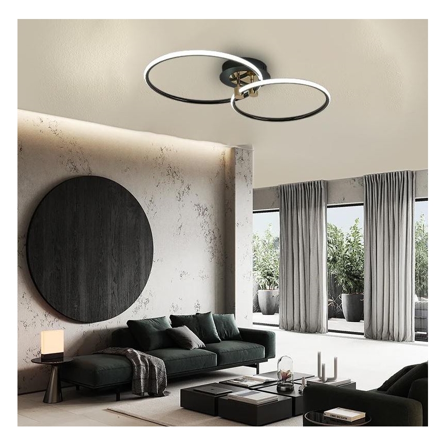 LED Pritemdomas lubinis šviestuvas LED/48W/230V 3000-6500K + nuotolinio valdymo pultas
