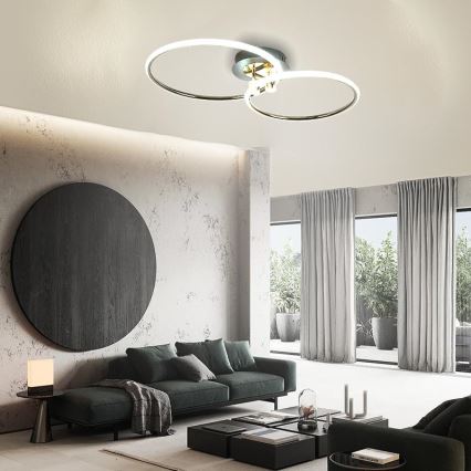 LED Pritemdomas lubinis šviestuvas LED/48W/230V 3000-6500K + nuotolinio valdymo pultas