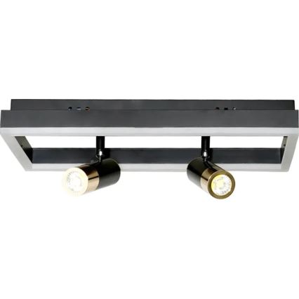 LED Pritemdomas lubinis šviestuvas LED/50W/230V 3000-6500K juoda + nuotolinio valdymo pultas