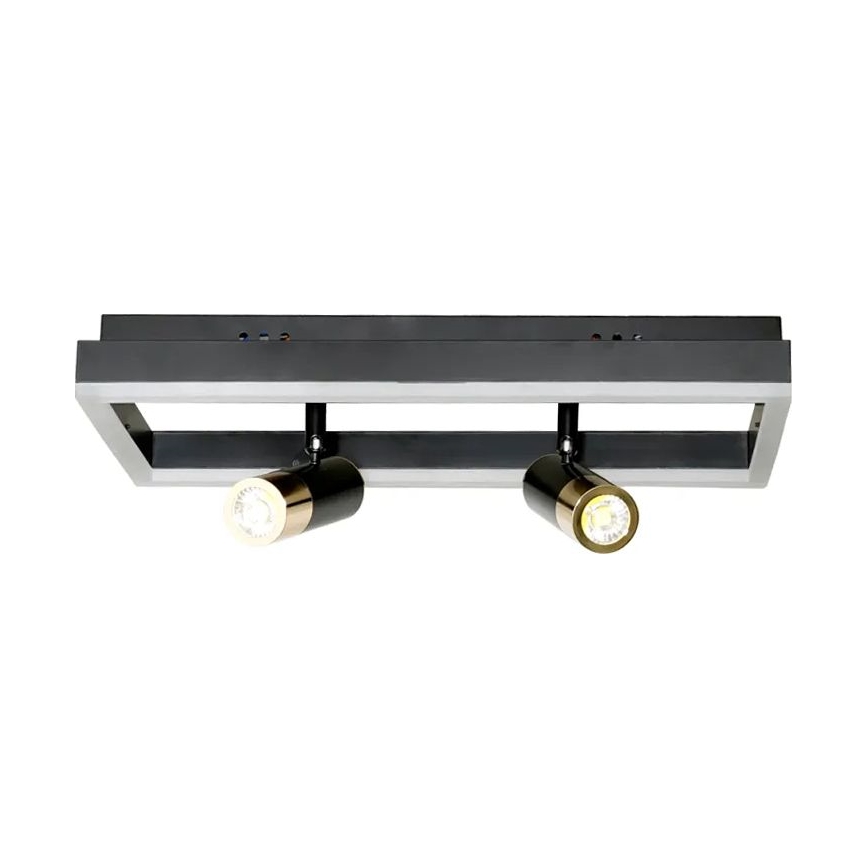 LED Pritemdomas lubinis šviestuvas LED/50W/230V 3000-6500K juoda + nuotolinio valdymo pultas