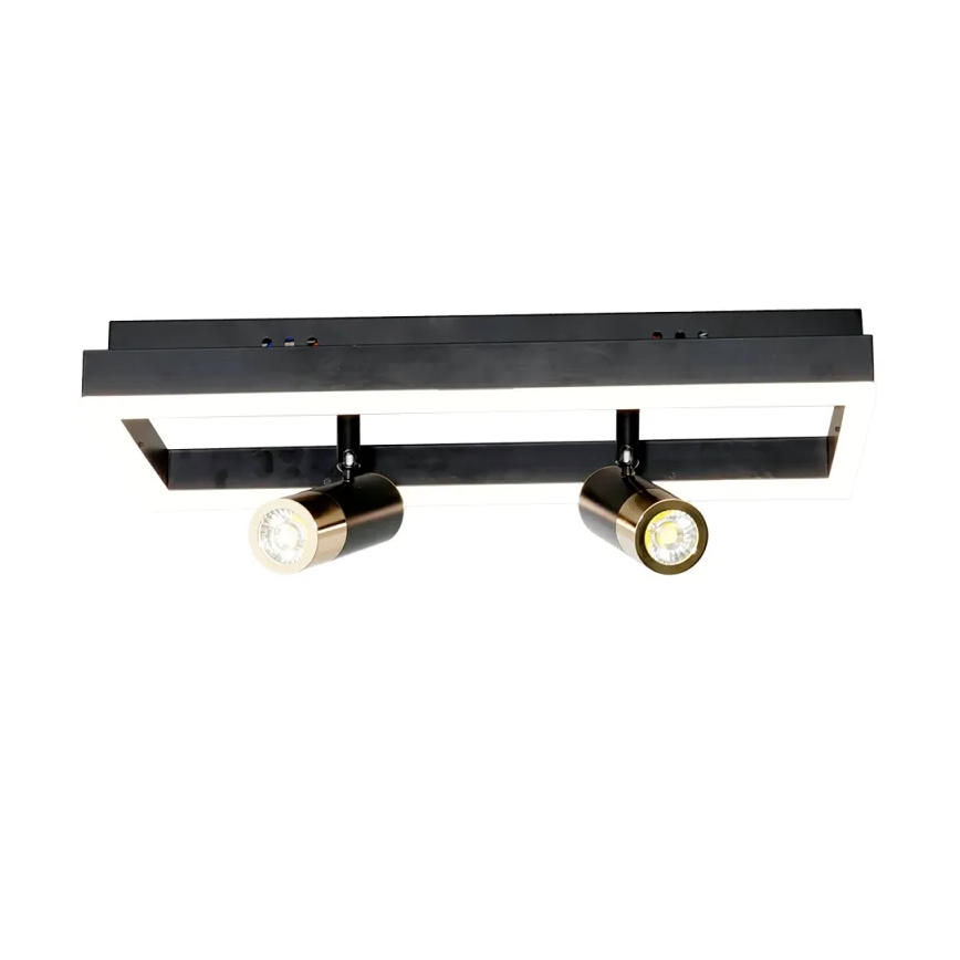 LED Pritemdomas lubinis šviestuvas LED/50W/230V 3000-6500K juoda + nuotolinio valdymo pultas
