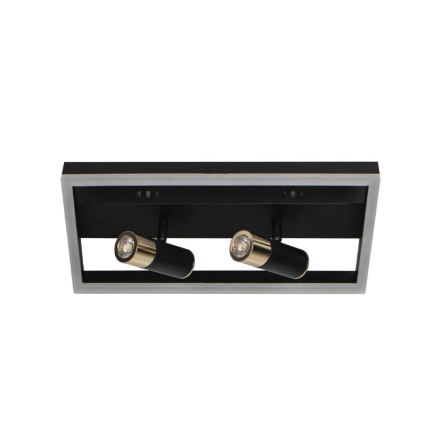 LED Pritemdomas lubinis šviestuvas LED/50W/230V 3000-6500K juoda + nuotolinio valdymo pultas