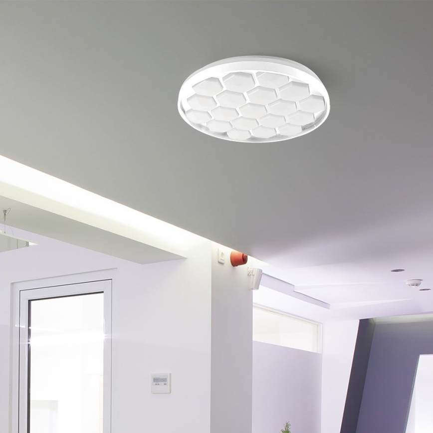 LED Pritemdomas lubinis šviestuvas LED/60W/230V 3000/4000/6500K + nuotolinio valdymo pultas