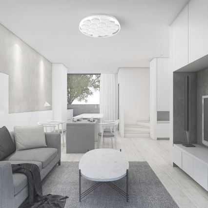 LED Pritemdomas lubinis šviestuvas LED/60W/230V 3000/4000/6500K + nuotolinio valdymo pultas