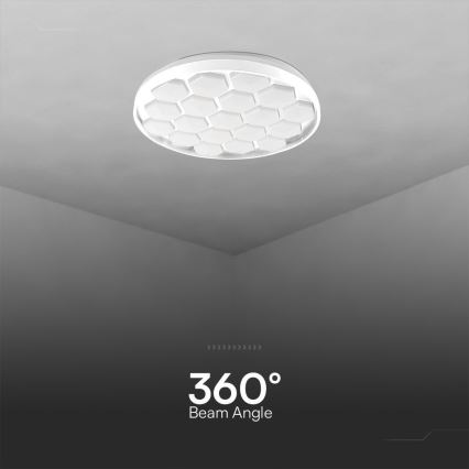 LED Pritemdomas lubinis šviestuvas LED/60W/230V 3000/4000/6500K + nuotolinio valdymo pultas