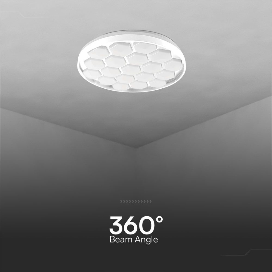 LED Pritemdomas lubinis šviestuvas LED/60W/230V 3000/4000/6500K + nuotolinio valdymo pultas