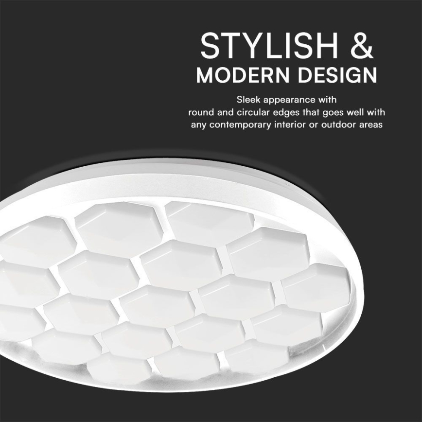 LED Pritemdomas lubinis šviestuvas LED/60W/230V 3000/4000/6500K + nuotolinio valdymo pultas