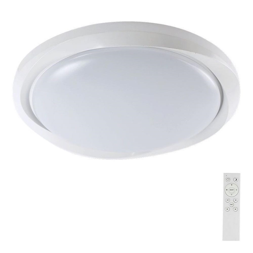 LED Pritemdomas lubinis šviestuvas LED/60W/230V 3000-6500K 49,2 cm balta + nuotolinio valdymo pultas