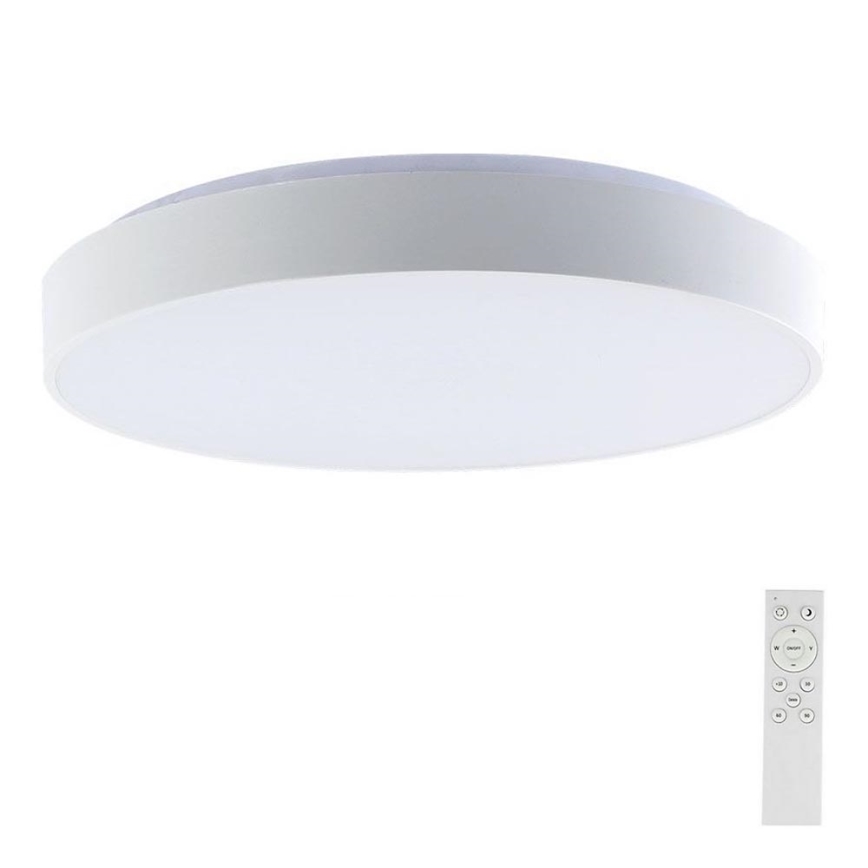 LED Pritemdomas lubinis šviestuvas LED/60W/230V 3000-6500K 49,5 cm balta + nuotolinio valdymo pultas