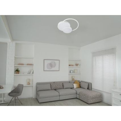 LED Pritemdomas lubinis šviestuvas LED/60W/230V 3000-6500K balta + nuotolinio valdymo pultas