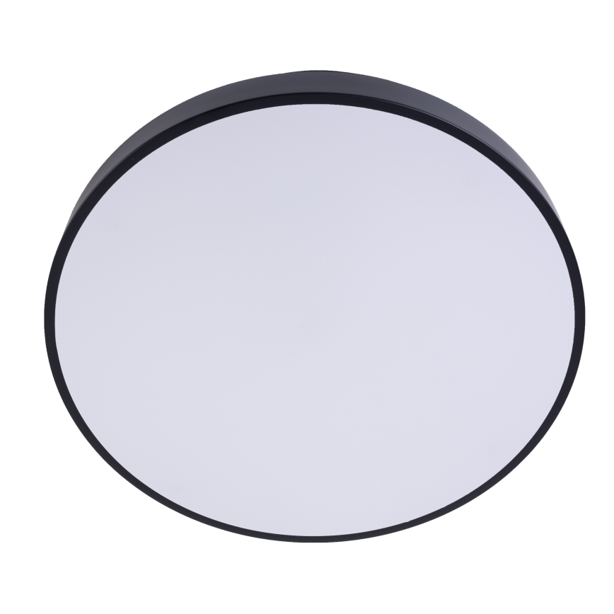 LED Pritemdomas lubinis šviestuvas LED/60W/230V 3000-6500K diametras 60 cm juoda + nuotolinio valdymo pultas