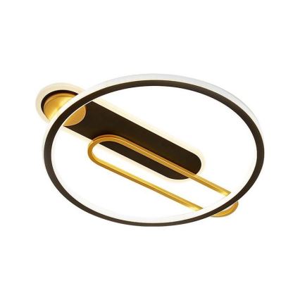 LED Pritemdomas lubinis šviestuvas LED/60W/230V 3000-6500K juoda + nuotolinio valdymo pultas