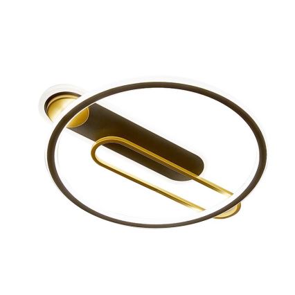 LED Pritemdomas lubinis šviestuvas LED/60W/230V 3000-6500K juoda + nuotolinio valdymo pultas