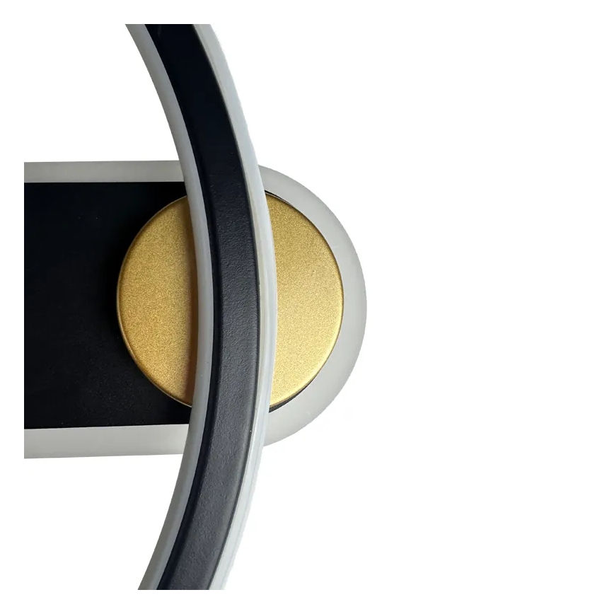 LED Pritemdomas lubinis šviestuvas LED/60W/230V 3000-6500K juoda + nuotolinio valdymo pultas