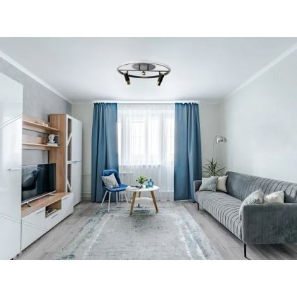 LED Pritemdomas lubinis šviestuvas LED/60W/230V 3000-6500K juoda + nuotolinio valdymo pultas