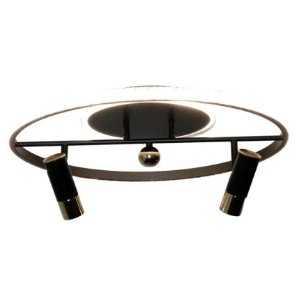 LED Pritemdomas lubinis šviestuvas LED/60W/230V 3000-6500K juoda + nuotolinio valdymo pultas